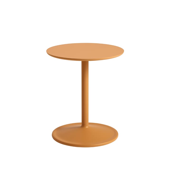 Soft side table Ø41cm - Orange laminate H: 48 cm - Muuto