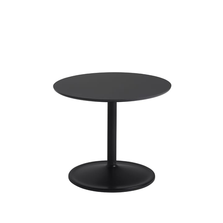 Soft side table Ø48cm - Black nanolaminate H: 40 cm - Muuto