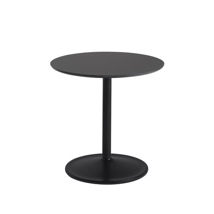 Soft side table Ø48cm - Black nanolaminate H: 48 cm - Muuto