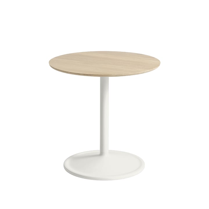 Soft side table Ø48cm - Oak-off white H: 48 cm - Muuto