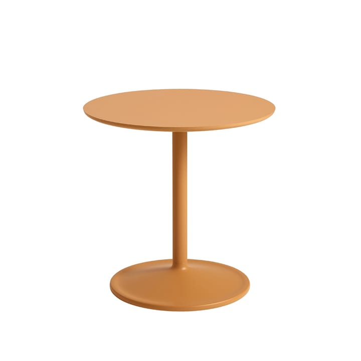 Soft side table Ø48cm - Orange laminate H: 48 cm - Muuto