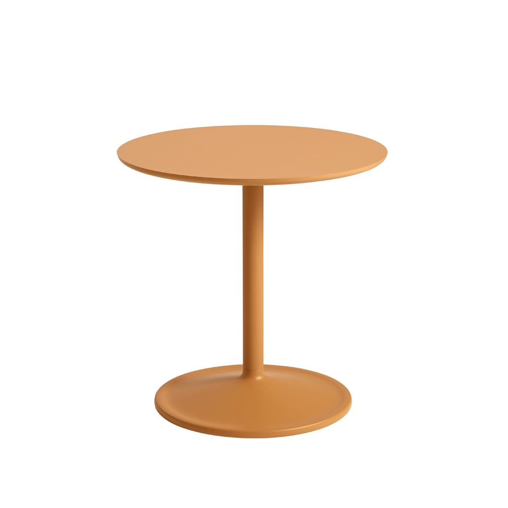 Muuto Soft side table o48cm Orange laminate H: 48 cm