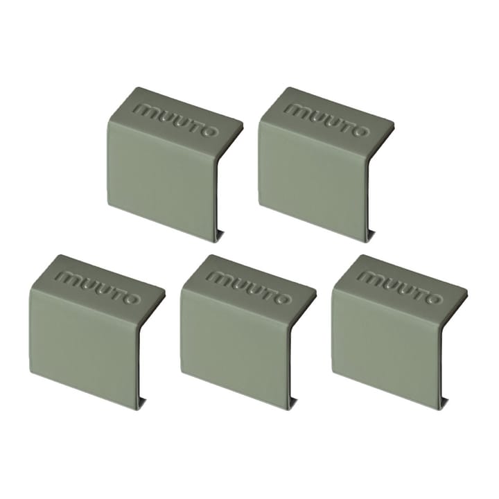 Stacked 2.0 clips, 5 pack - green - Muuto