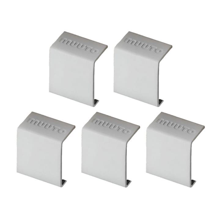 Stacked 2.0 clips, 5 pack - light grey - Muuto