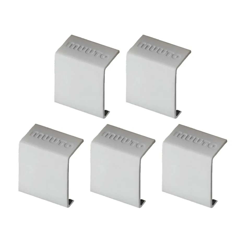 Stacked 2.0 clips, 5 pack, light grey Muuto