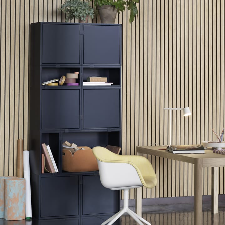 Stacked 2.0 clips, 5 pack, midnight blue Muuto