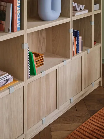Stacked 2.0 shelving open, large - oak - Muuto