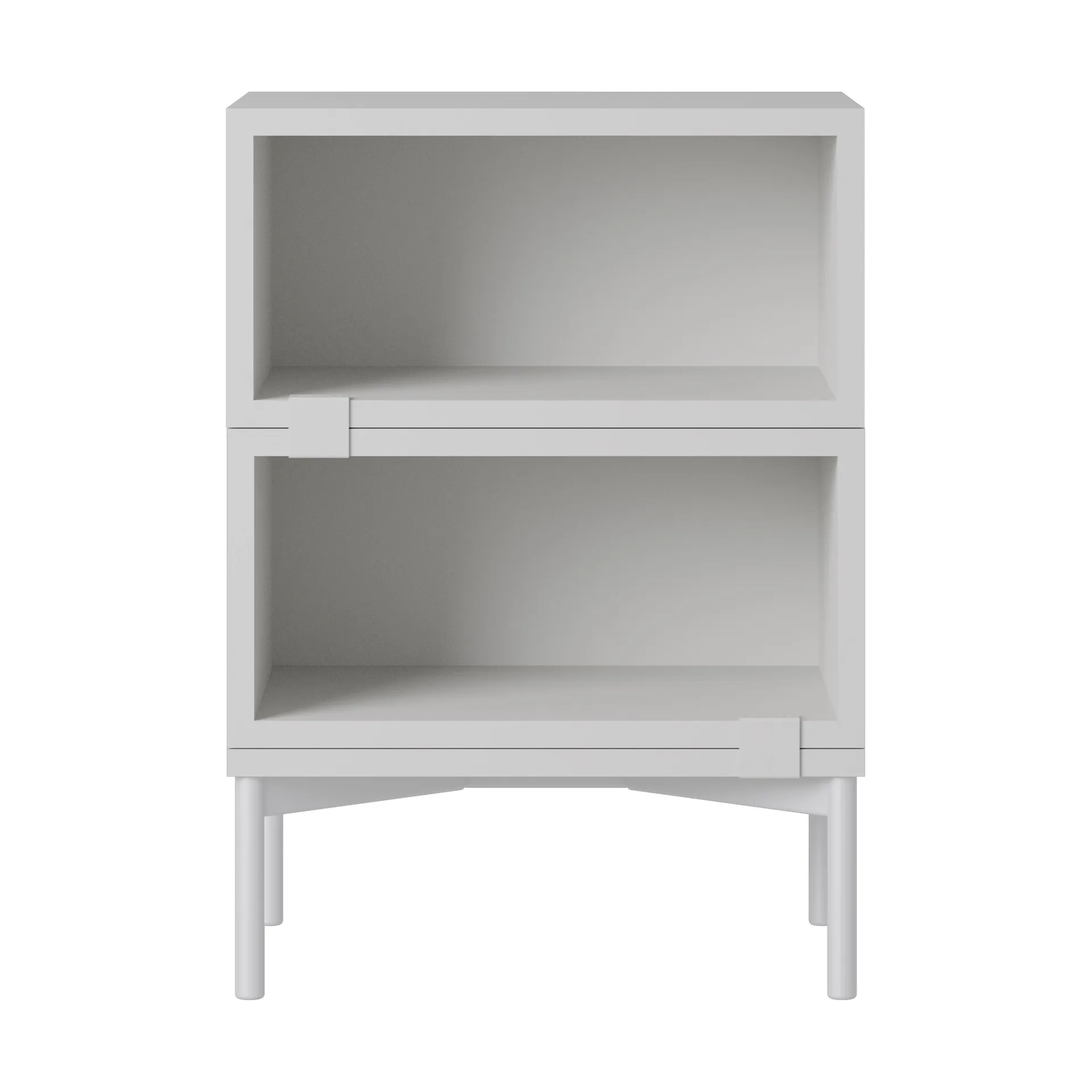 Stacked storage system bedside table configuration 1, Grey Muuto