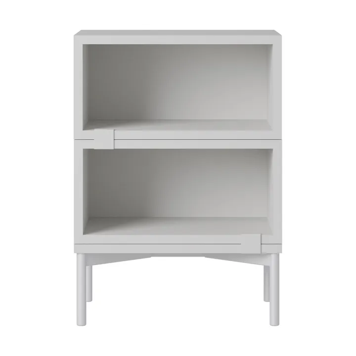 Stacked storage system bedside table configuration 1 - Grey - Muuto