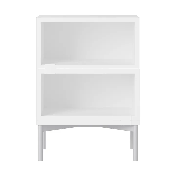 Stacked storage system bedside table configuration 1 - White - Muuto