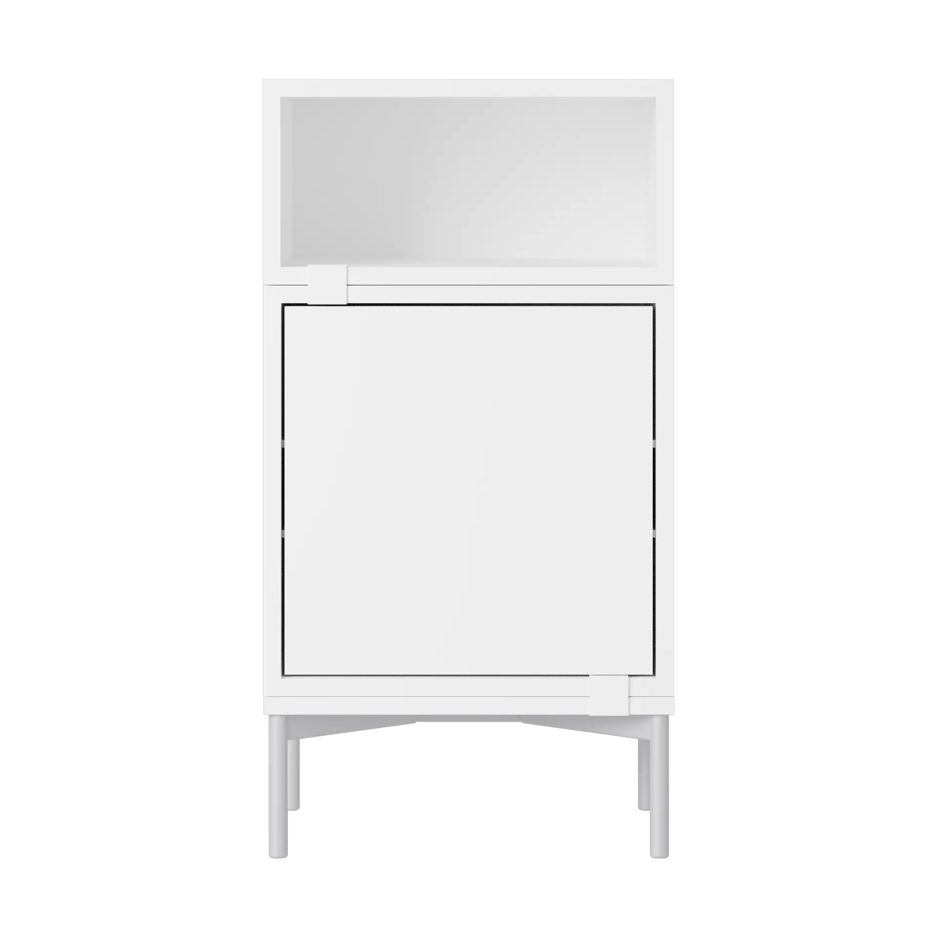 Stacked storage system bedside table configuration 2, White Muuto
