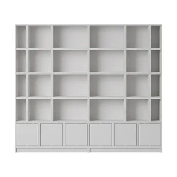 Stacked storage system Bookcase Configuration 1 - Grey - Muuto