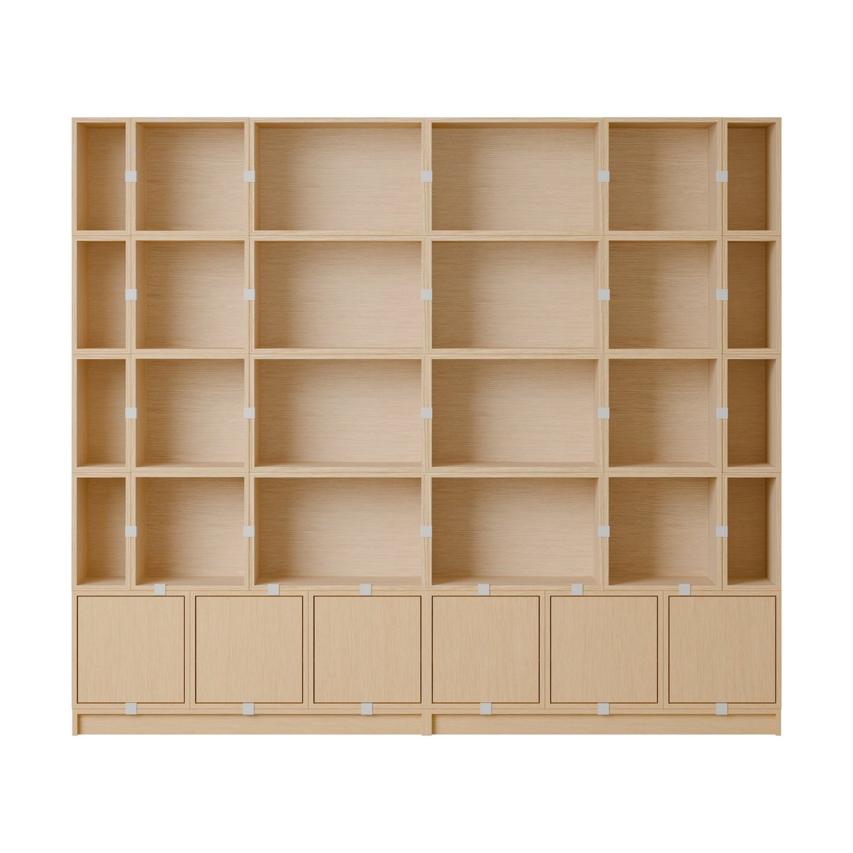 Muuto Stacked storage system Bookcase Configuration 1 Oak