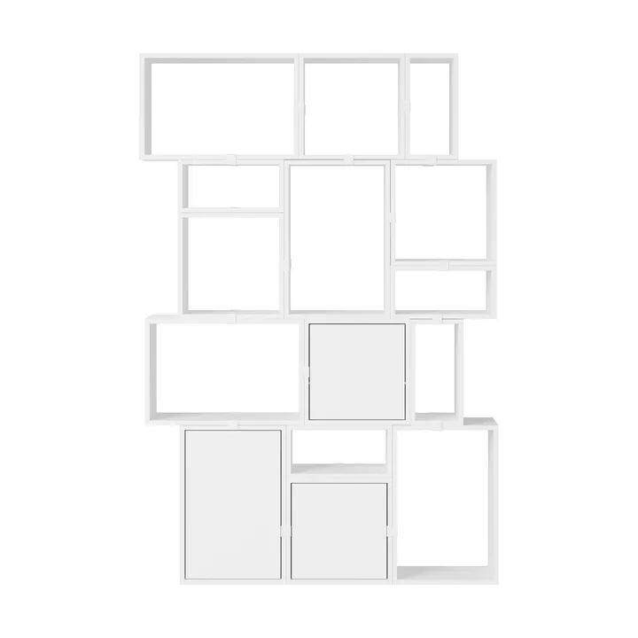 Stacked storage system bookcase configuration 2 - White - Muuto
