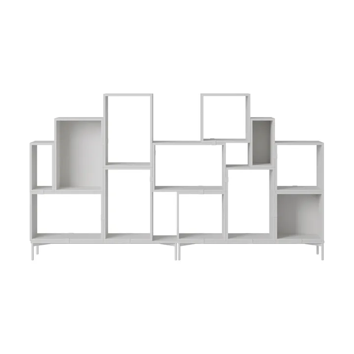 Stacked storage system bookcase configuration 3 - Grey - Muuto
