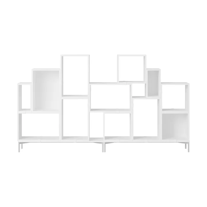 Stacked storage system bookcase configuration 3 - White - Muuto