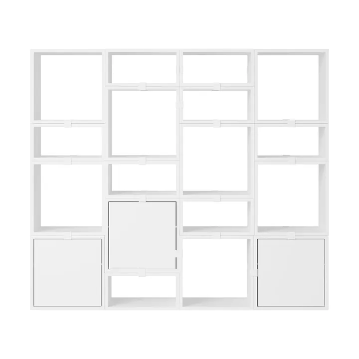 Stacked storage system bookcase configuration 4 - White - Muuto