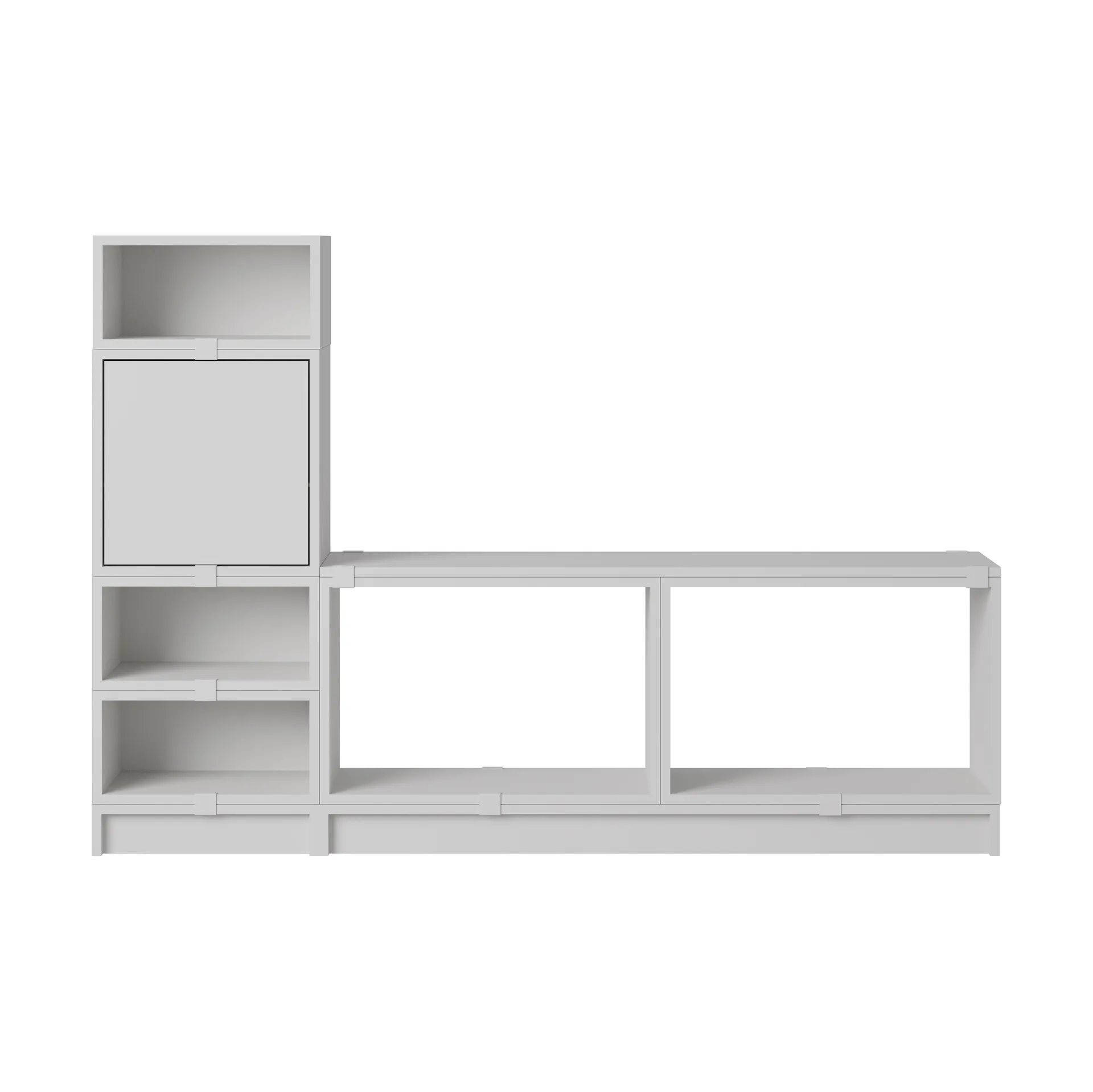 Stacked storage system hallway configuration 1, Grey Muuto