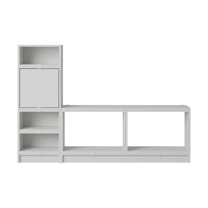Stacked storage system hallway configuration 1 - Grey - Muuto