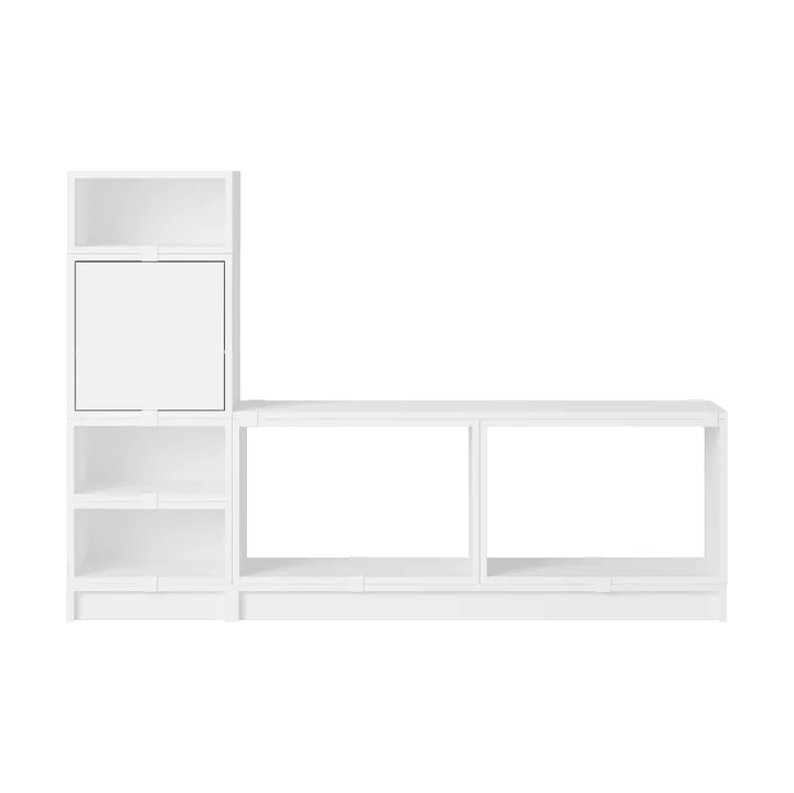 Stacked storage system hallway configuration 1 - White - Muuto