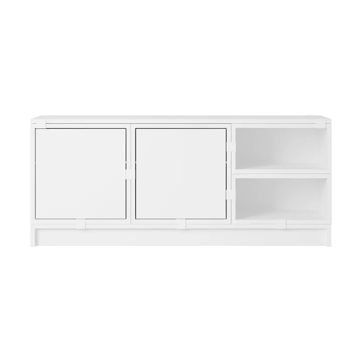 Stacked storage system hallway configuration 2 - White - Muuto