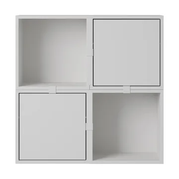 Stacked storage system hallway configuration 4 - Grey - Muuto
