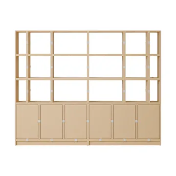 Stacked storage system office configuration 2 - Oak - Muuto
