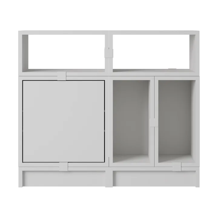 Stacked storage system office configuration 5 - Grey - Muuto