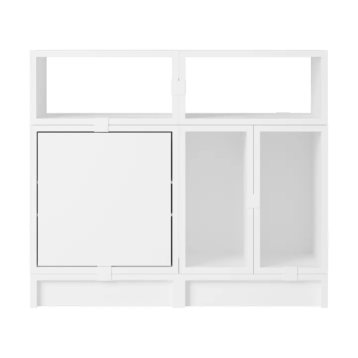 Stacked storage system office configuration 5 - White - Muuto