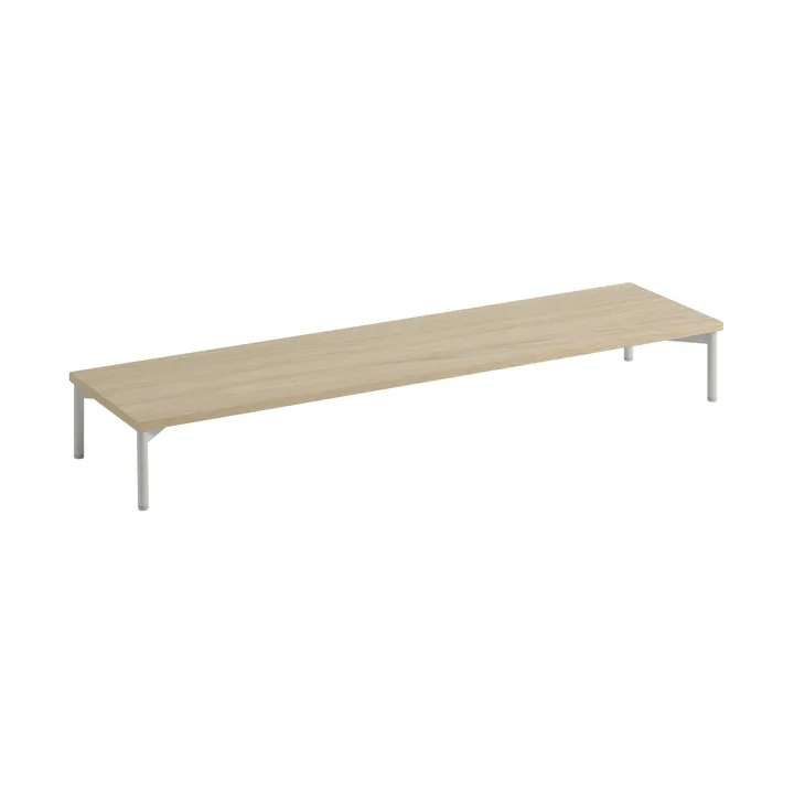 Stacked storage system podium w. tube base - Oak-grey - Muuto
