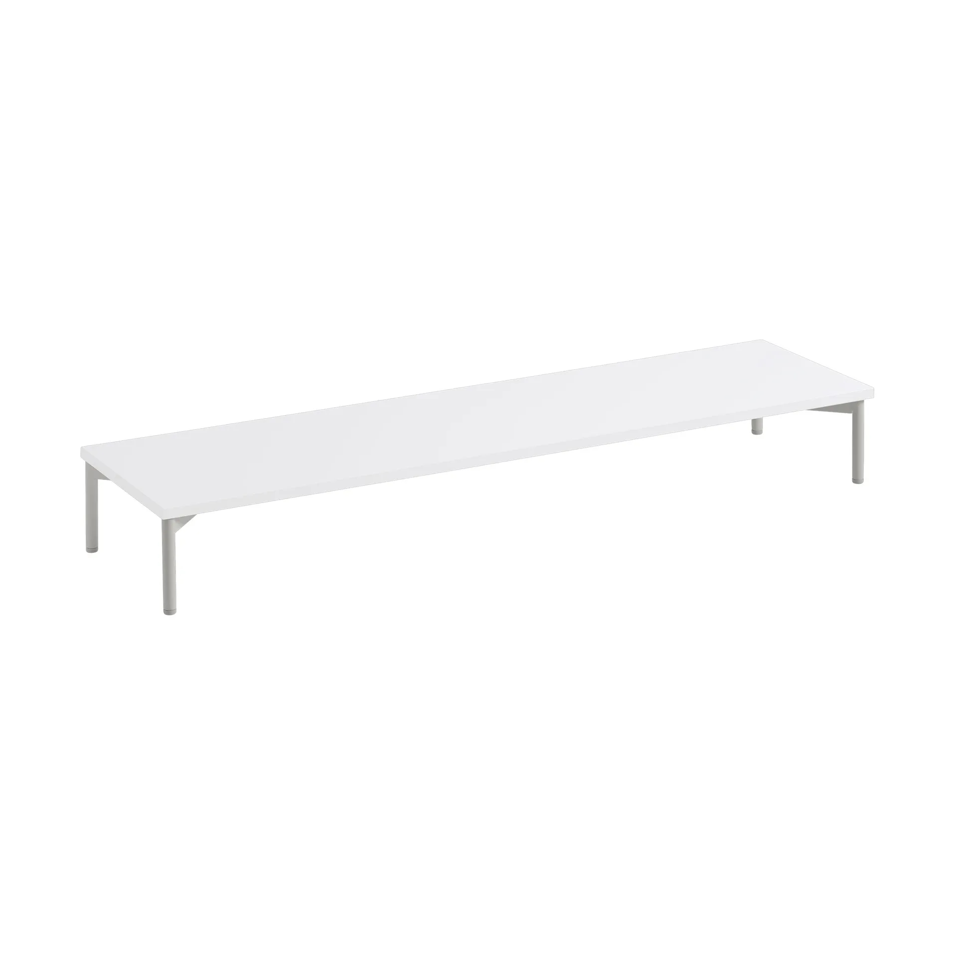 Stacked storage system podium w. tube base, White-grey Muuto