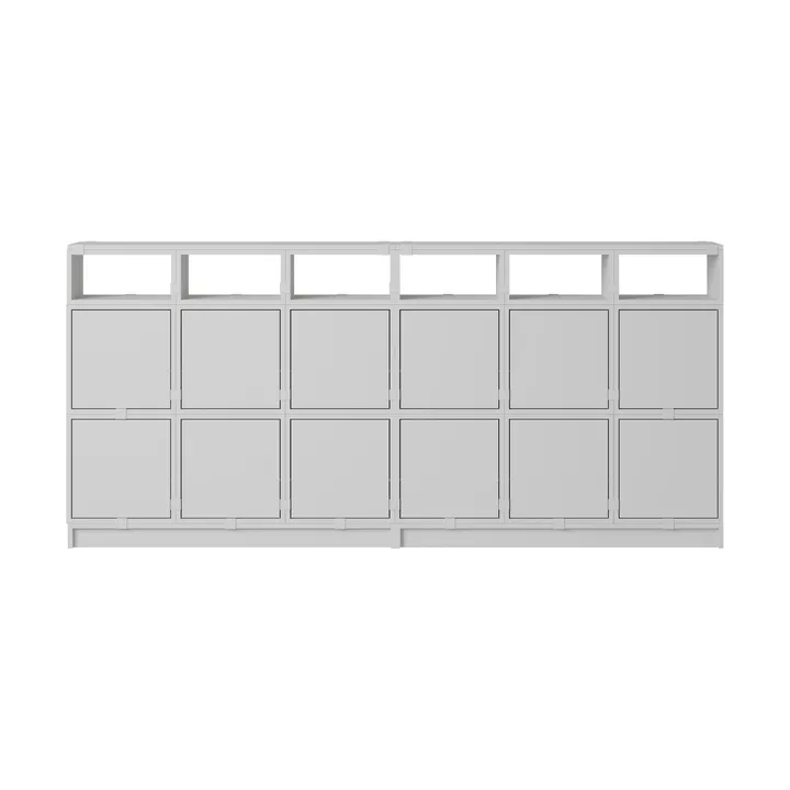 Stacked storage system sideboard configuration 1 - Grey - Muuto