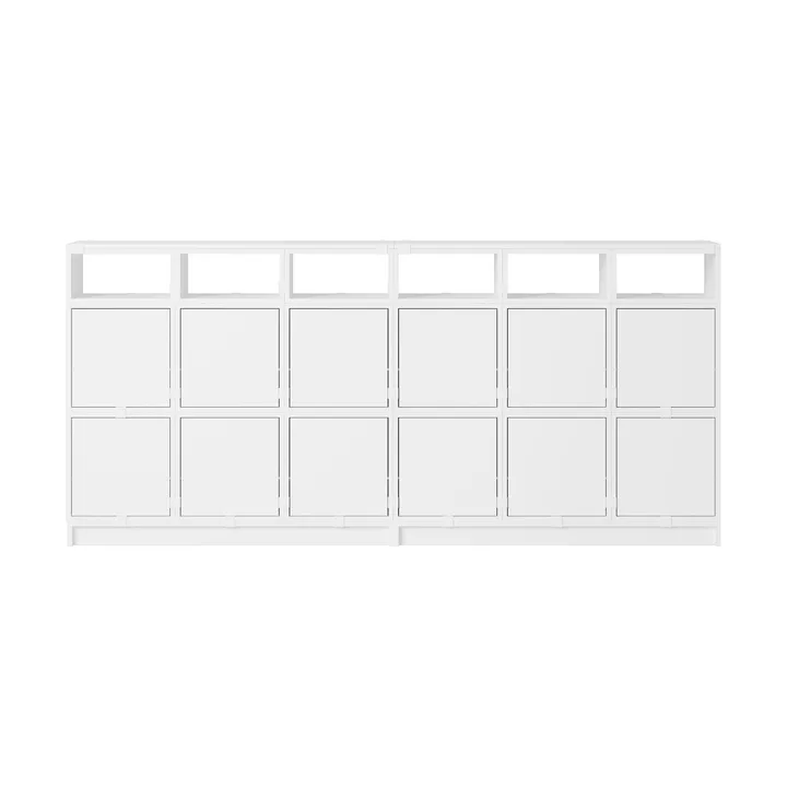 Stacked storage system sideboard configuration 1 - White - Muuto