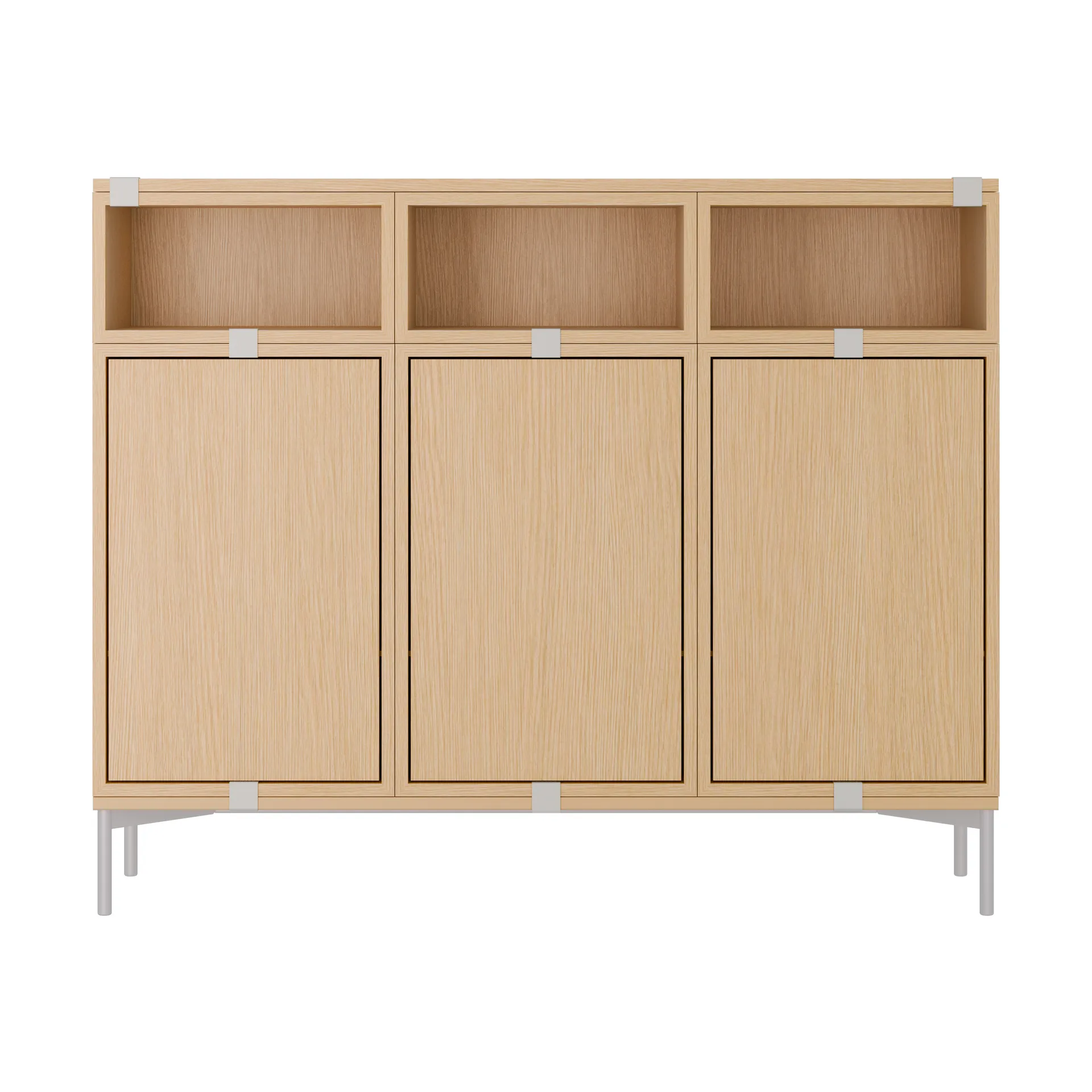Stacked storage system Sideboard Configuration 3, Oak Muuto