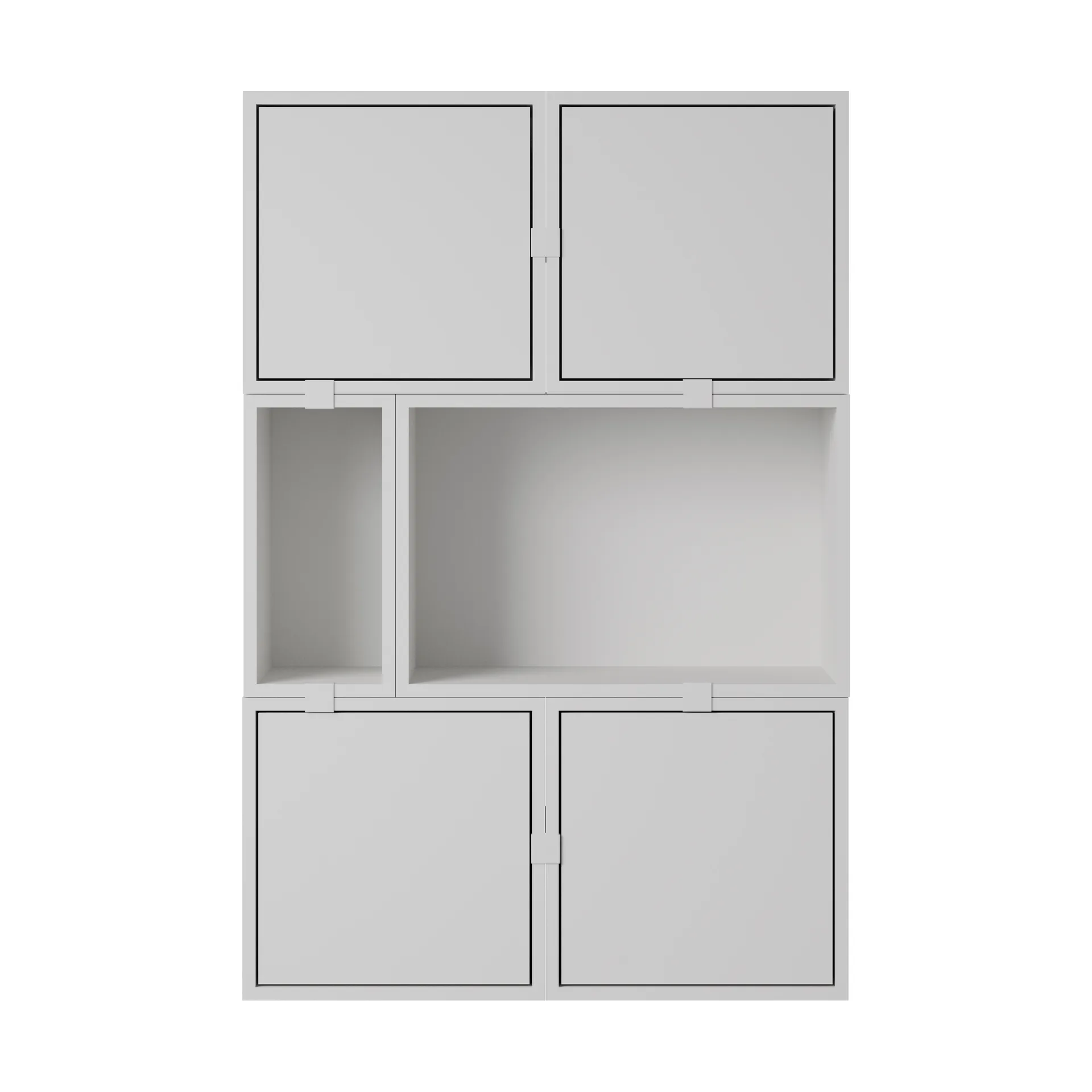 Stacked storage system sideboard configuration 4, Grey Muuto