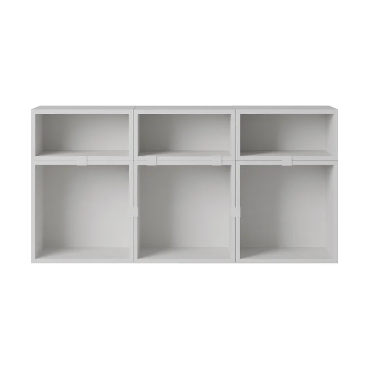 Stacked storage system sideboard configuration 5 - Grey - Muuto