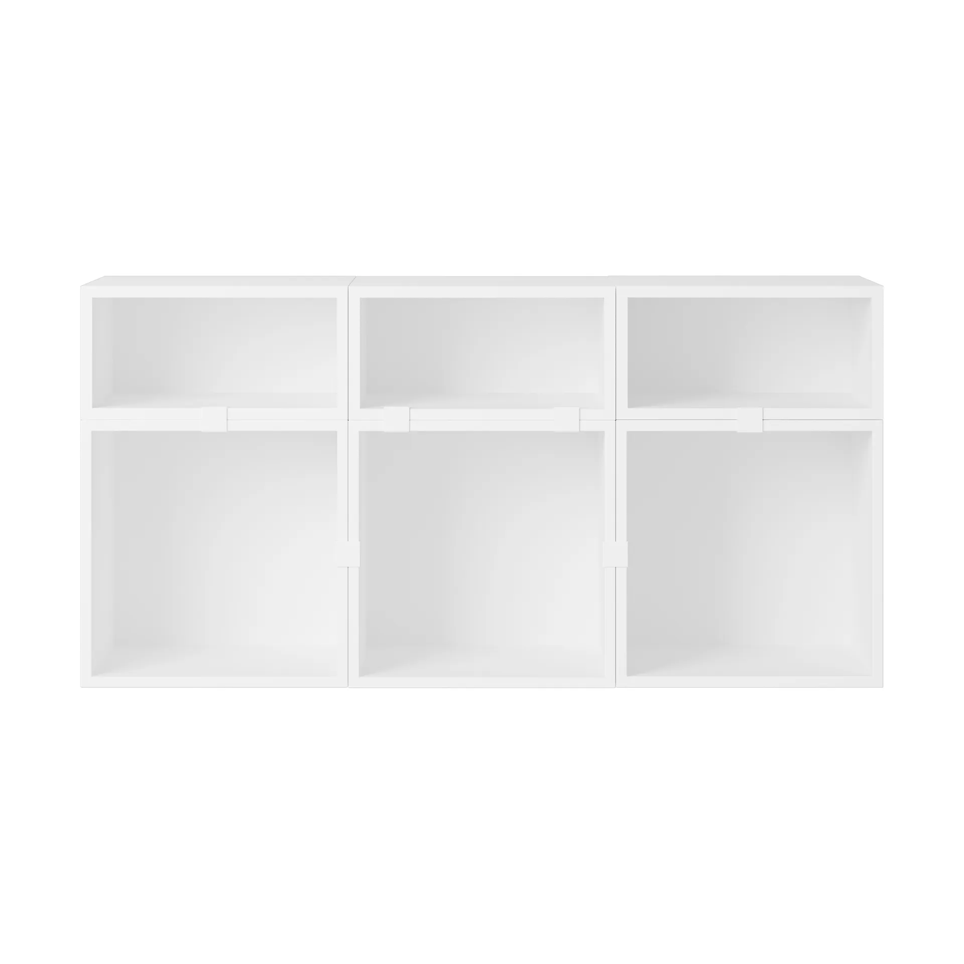 Stacked storage system sideboard configuration 5, White Muuto