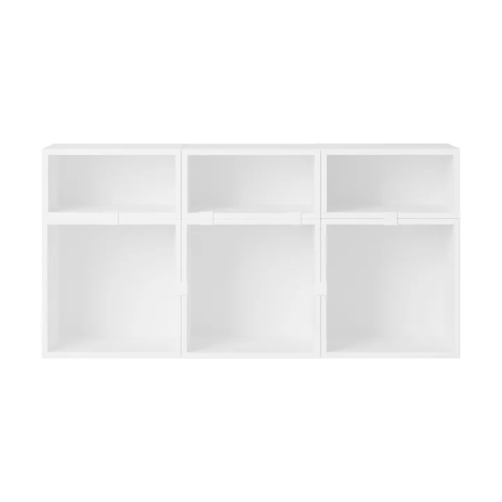 Stacked storage system sideboard configuration 5 - White - Muuto
