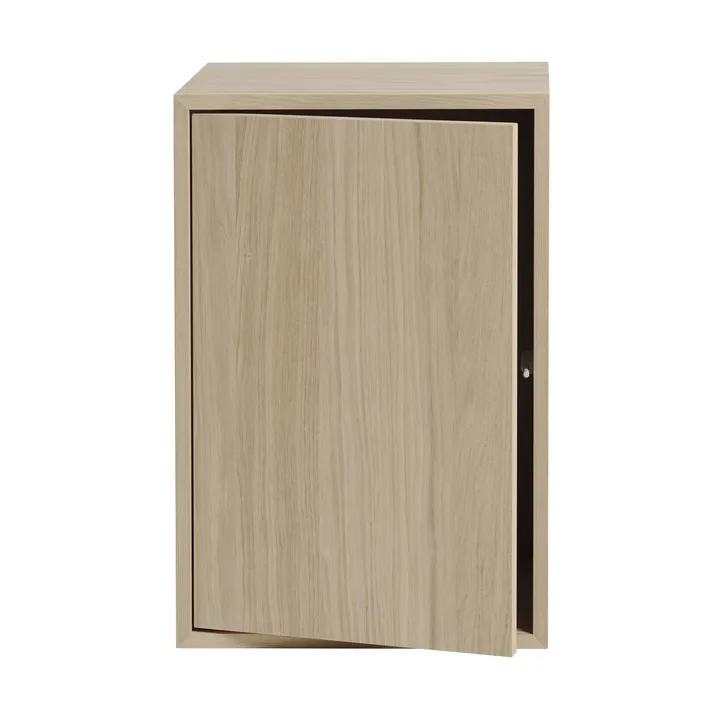 Stacked storage system with door large - Oak - Muuto