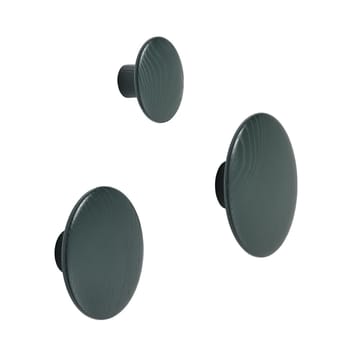 The Dots clothes hook  dark green - Large - Muuto