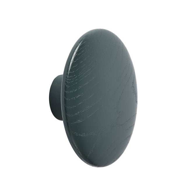 Muuto The Dots clothes hook dark green Medium | Scandinavian Design | Clothes hooks & hangers | Green