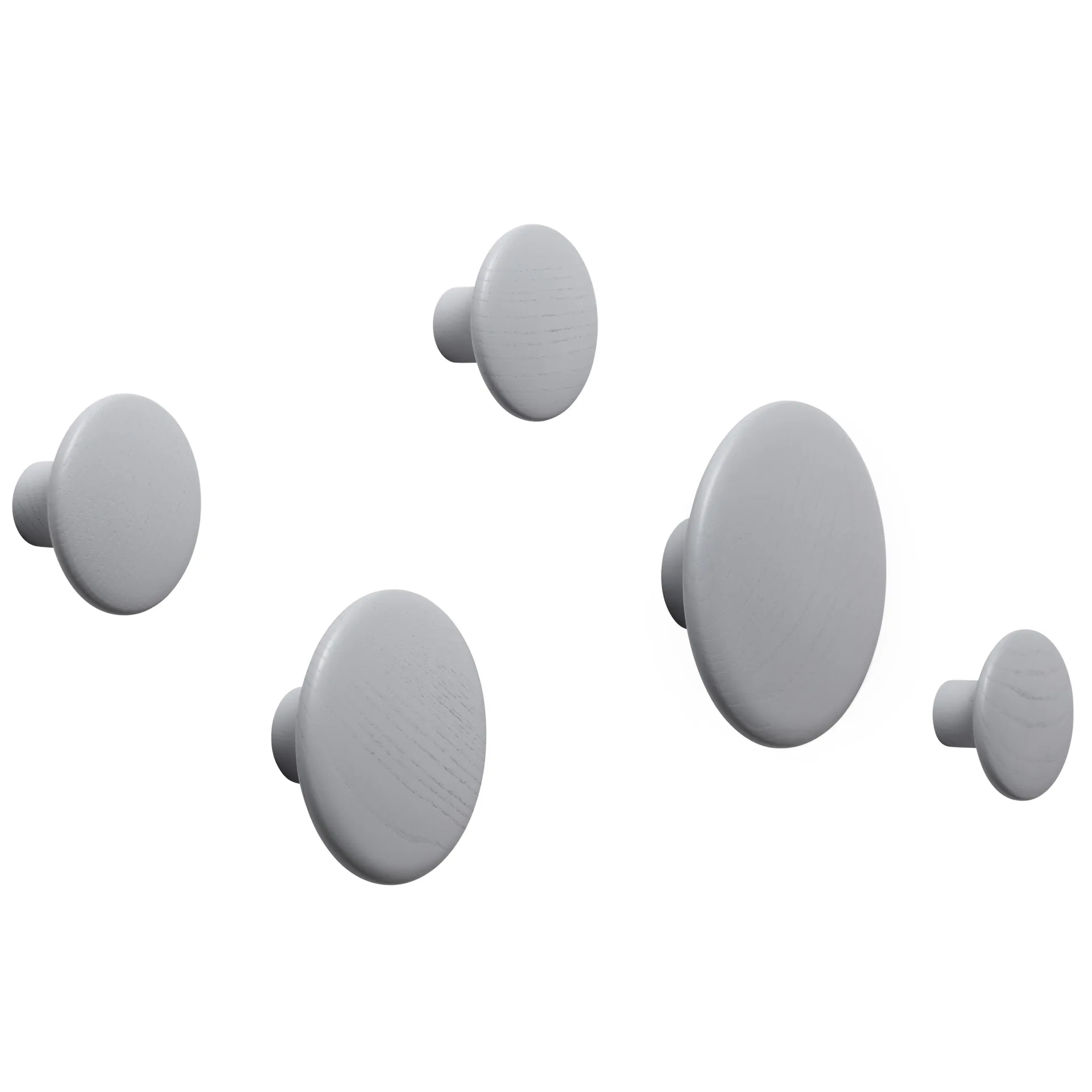 The Dots clothes hook grey, Ø9 cm Muuto