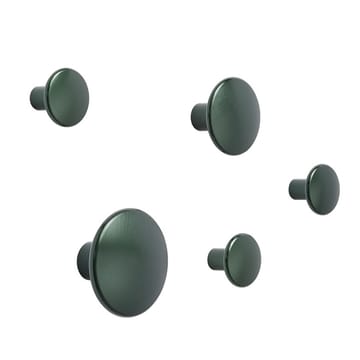 The Dots clothes hook metal 2.7 cm - dark green - Muuto