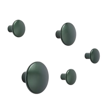 The Dots clothes hook metal 3.9 cm - Dark green - Muuto