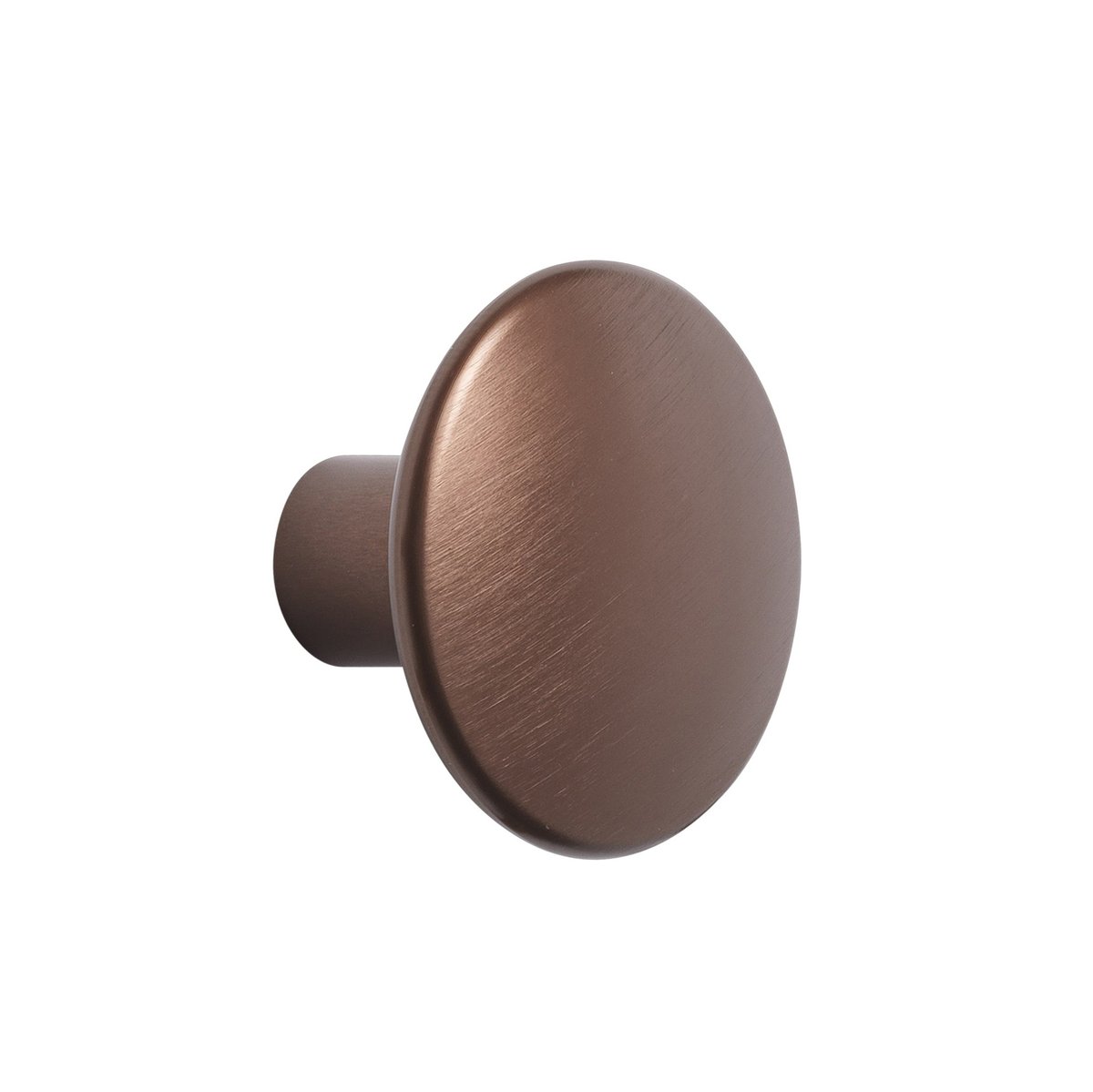 Muuto The Dots clothes hook metal 3.9 cm Umber | Scandinavian Design | Clothes hooks & hangers | Brown