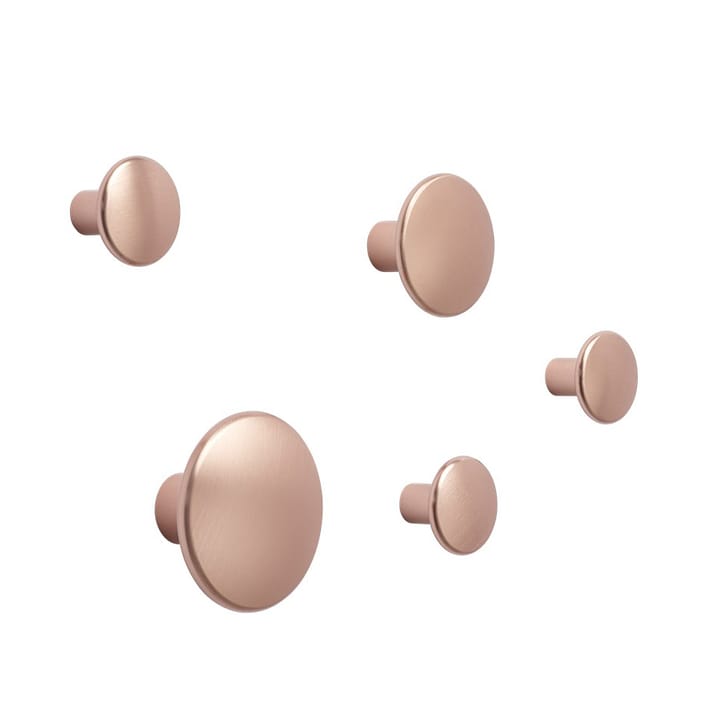 The Dots clothes hook metal 5 cm, Rose Muuto