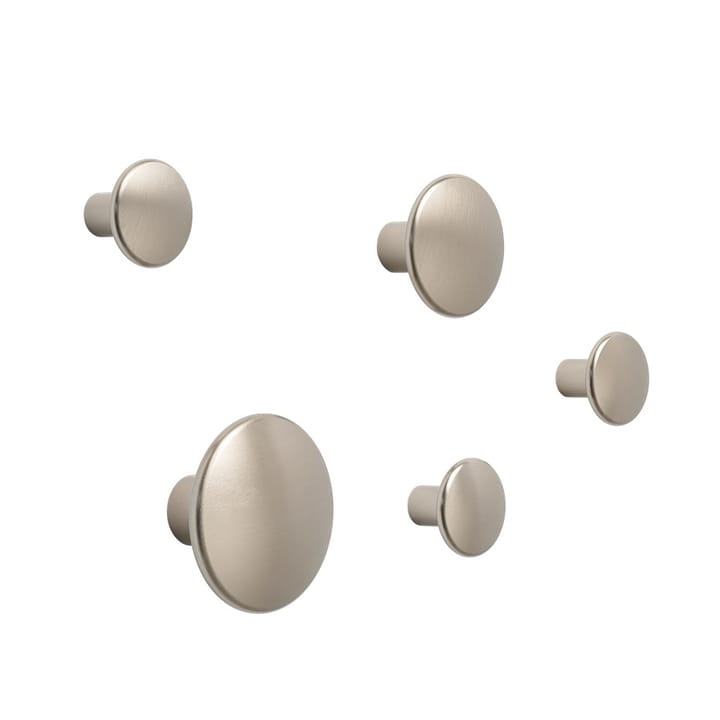 The Dots clothes hook metal 5 pack - taupe - Muuto