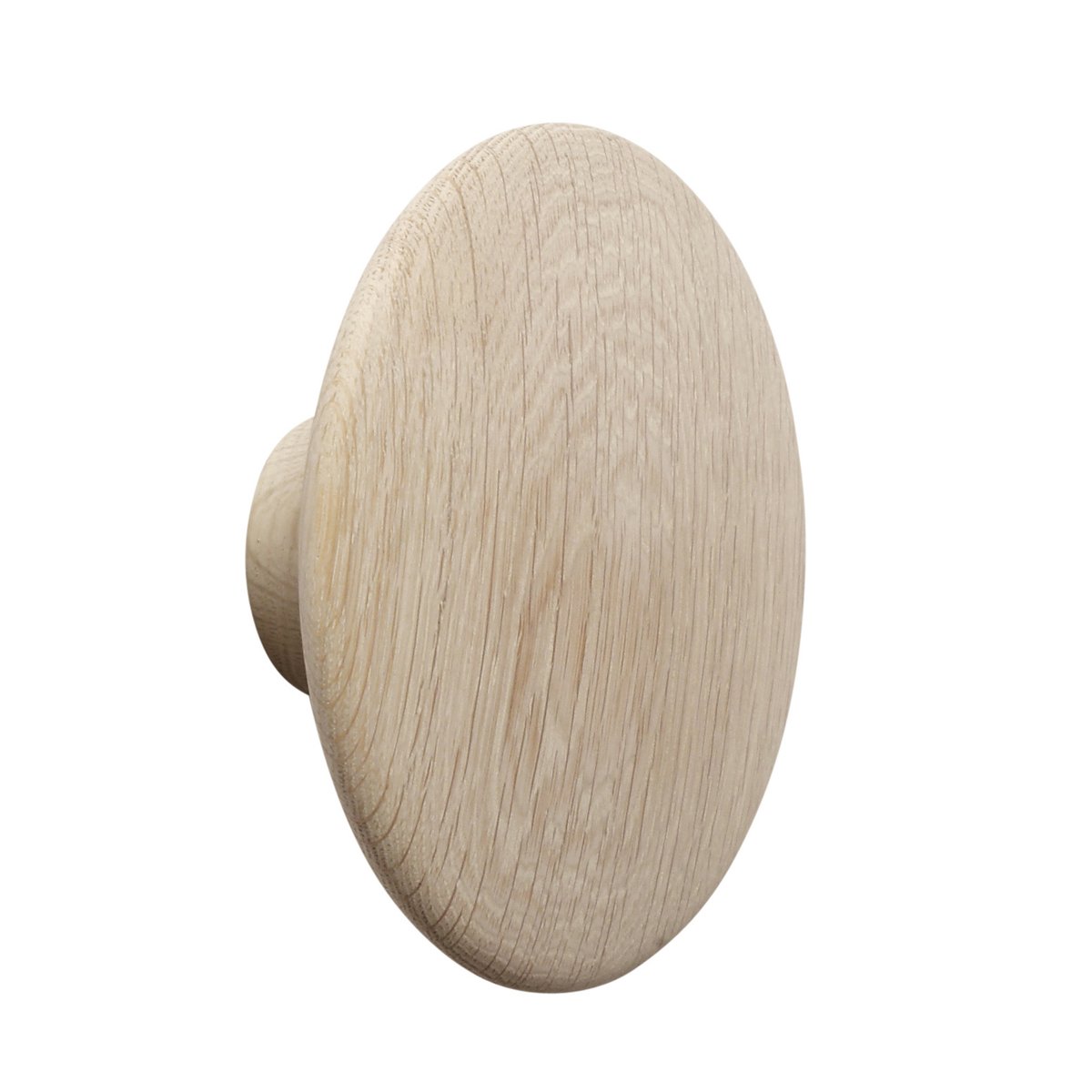 Muuto The Dots clothes hook oak Ø17 cm | Scandinavian Design | Clothes hooks & hangers | Brown