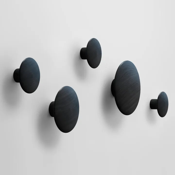 The Dots coat hook black from Muuto