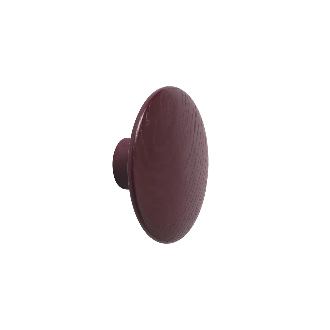 Muuto The Dots coat hook burgundy Large | Scandinavian Design | Clothes hooks & hangers | Red